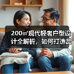 200㎡现代轻奢户型设计全解析,如何打造品质生活?(图2) 200㎡现代轻奢户型设计全解析,如何打造品质生活?(图2)