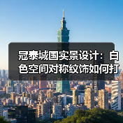 冠泰城国实景设计：白色空间对称纹饰如何打造高贵典雅？（图1）