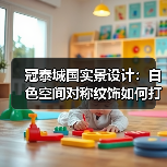 冠泰城国实景设计：白色空间对称纹饰如何打造高贵典雅？（图3）