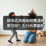 新中式风格如何营造禅意空间？五行元素解析（图1）