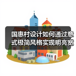 国惠村设计如何通过意式极简风格实现明亮宽敞空间？