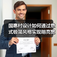 国惠村设计如何通过意式极简风格实现明亮宽敞空间？（图4）