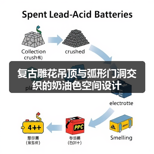 复古雕花吊顶与弧形门洞交织的奶油色空间设计