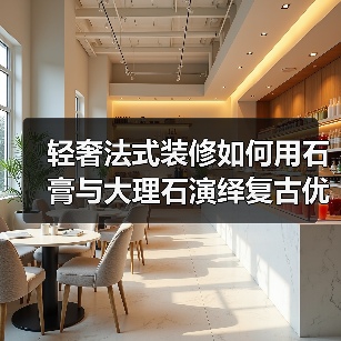 轻奢法式装修如何用石膏与大理石演绎复古优雅？