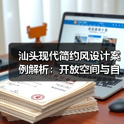 汕头现代简约风设计案例解析：开放空间与自然质感融合