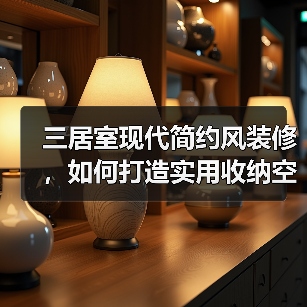三居室现代简约风装修，如何打造实用收纳空间？