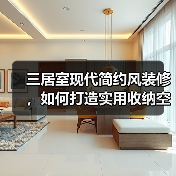 三居室现代简约风装修，如何打造实用收纳空间？（图3）