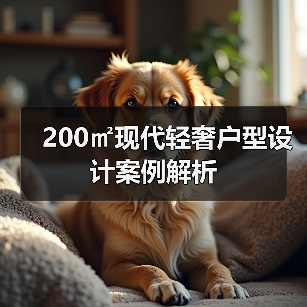 200㎡现代轻奢户型设计案例解析（图4）