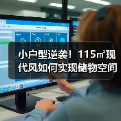 小户型逆袭！115㎡现代风如何实现储物空间最大化？