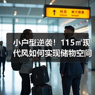 小户型逆袭！115㎡现代风如何实现储物空间最大化？（图2）