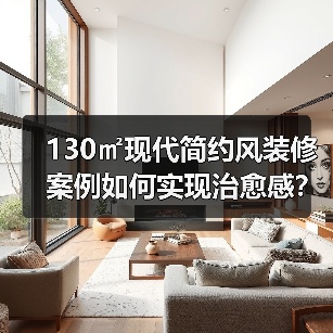 130㎡现代简约风装修案例如何实现治愈感?(图2) 130㎡现代简约风装修案例如何实现治愈感?(图2)