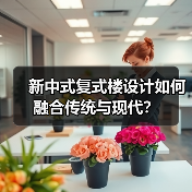 新中式复式楼设计如何融合传统与现代？（图2）
