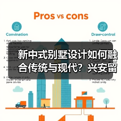 新中式别墅设计如何融合传统与现代？兴安留园别墅解析（图2）