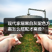 现代家居黑白灰配色方案怎么搭配才高级？