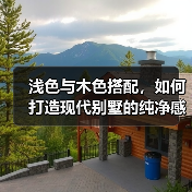 浅色与木色搭配，如何打造现代别墅的纯净感？（图2）
