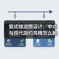 复式楼混搭设计，中式与现代简约风格怎么融合？（图3）
