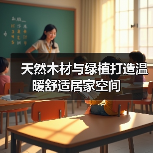 天然木材与绿植打造温暖舒适居家空间（图4）