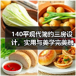 140平现代简约三房设计,实用与美学完美融合(图2) 140平现代简约三房设计,实用与美学完美融合(图2)