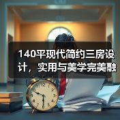 140平现代简约三房设计,实用与美学完美融合(图4) 140平现代简约三房设计,实用与美学完美融合(图4)
