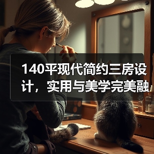 140平现代简约三房设计,实用与美学完美融合(图3) 140平现代简约三房设计,实用与美学完美融合(图3)