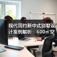 现代简约新中式别墅设计案例解析：600㎡空间如何实现层次与实用性？（图4）