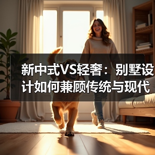 新中式VS轻奢：别墅设计如何兼顾传统与现代？（图4）