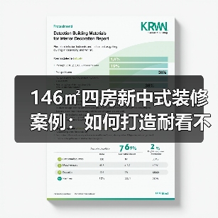 146㎡四房新中式装修案例：如何打造耐看不落伍的家居