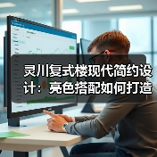 灵川复式楼现代简约设计：亮色搭配如何打造舒适生活空间（图2）