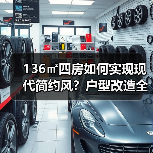 136㎡四房如何实现现代简约风？户型改造全解析