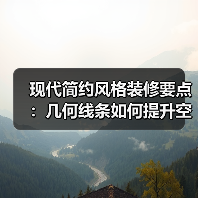 现代简约风格装修要点：几何线条如何提升空间层次感