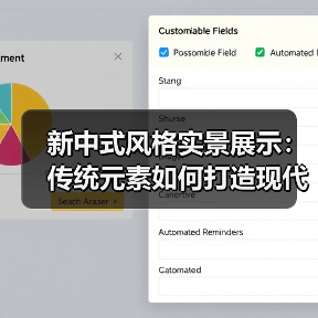 新中式风格实景展示：传统元素如何打造现代家居？