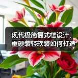 现代极简复式楼设计，重硬装轻软装如何打造空间感？（图2）