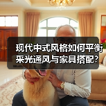 现代中式风格如何平衡采光通风与家具搭配？（图3）