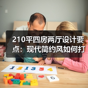 210平四房两厅设计要点：现代简约风如何打造舒适空间？（图2）