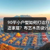 90平小户型如何打造舒适家居？布艺木质设计灵感（图4）
