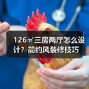 126㎡三房两厅怎么设计？简约风装修技巧（图2）