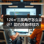126㎡三房两厅怎么设计？简约风装修技巧（图3）