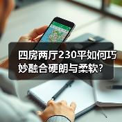 四房两厅230平如何巧妙融合硬朗与柔软？（图4）