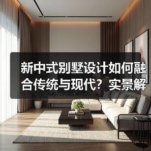 新中式别墅设计如何融合传统与现代？实景解析（图4）