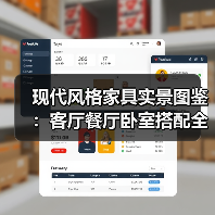 现代风格家具实景图鉴：客厅餐厅卧室搭配全解析