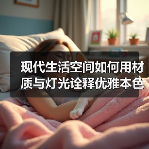 现代生活空间如何用材质与灯光诠释优雅本色？（图3）