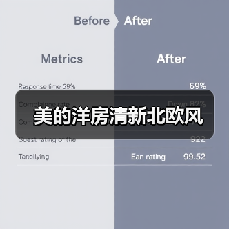 美的洋房清新北欧风（图4）