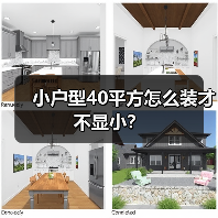 小户型40平方怎么装才不显小?(图2) 小户型40平方怎么装才不显小?(图2)