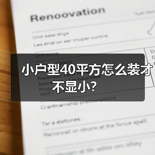 小户型40平方怎么装才不显小?(图1) 小户型40平方怎么装才不显小?(图1)