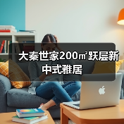 大秦世家200㎡跃层新中式雅居（图4）