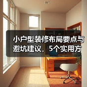 小户型装修布局要点与避坑建议,5个实用方法(图2) 小户型装修布局要点与避坑建议,5个实用方法(图2)