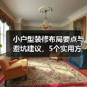小户型装修布局要点与避坑建议,5个实用方法(图3) 小户型装修布局要点与避坑建议,5个实用方法(图3)