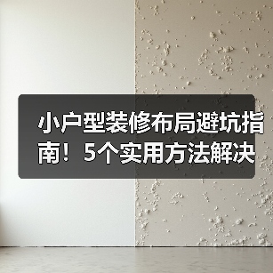 小户型装修布局避坑指南！5个实用方法解决空间难题（图1）