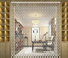 珠帘分区家居装饰趋势：轻松提升空间灵动感(图2)