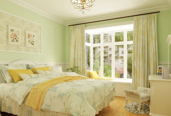 田园清新风格案例：水晶帘子珠点亮自然与浪漫家居氛围